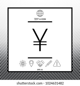 Yen symbol icon