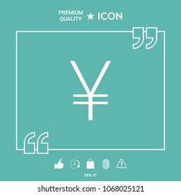 Yen symbol icon