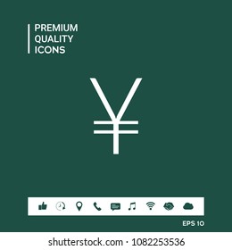 Yen symbol icon