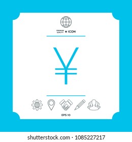 Yen symbol icon