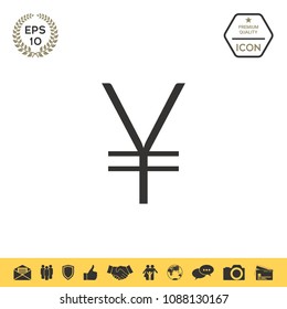 Yen symbol icon