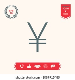 Yen symbol icon