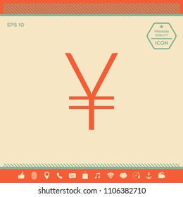 Yen symbol icon