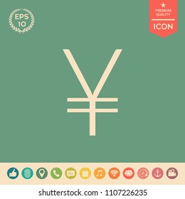 Yen symbol icon