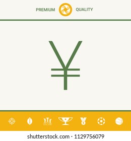 Yen symbol icon