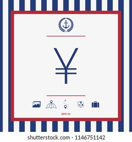 Yen symbol icon