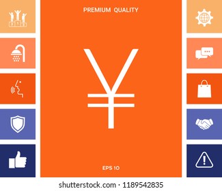 Yen symbol icon
