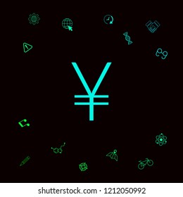 Yen symbol icon