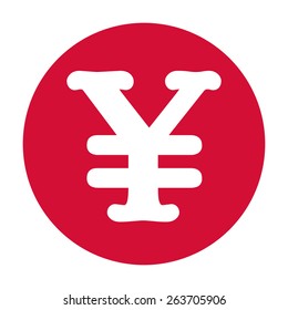 Yen symbol icon.