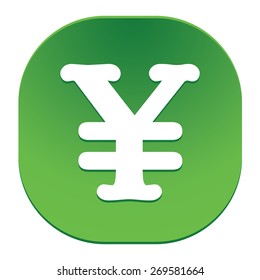 Yen symbol icon.