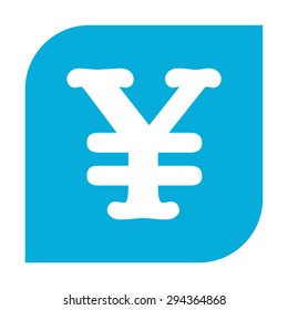 Yen symbol icon.