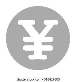 Yen symbol icon.
