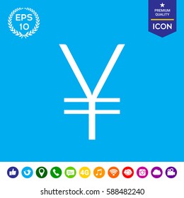 Yen symbol icon