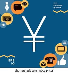 Yen symbol icon