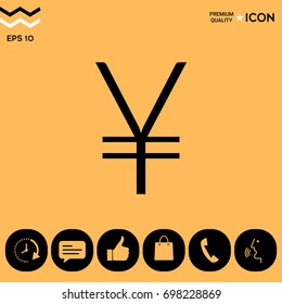 Yen symbol icon