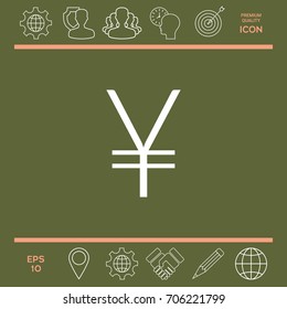 Yen symbol icon