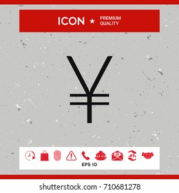 Yen symbol icon