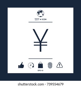 Yen symbol icon