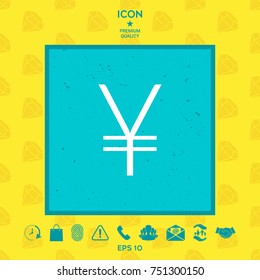 Yen symbol icon