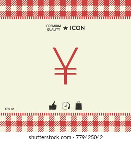 Yen symbol icon