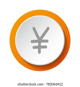Yen symbol - icon. Vector.