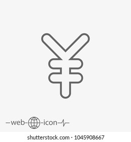 yen vector icon
