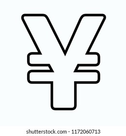 yen vector icon