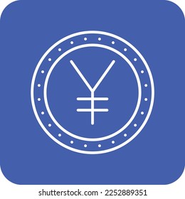 Yen vector icon. Can be used for printing, mobile and web applications.