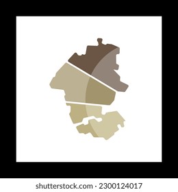 Yenakijeve City Map Geometric Creative Logo
