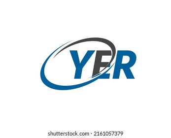 YER-Brief kreatives, modernes, elegantes Logo-Design