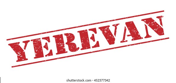 yerevan vector stamp on white background