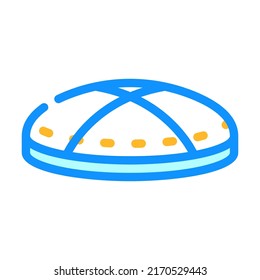 yermolka hat color icon vector. yermolka hat sign. isolated symbol illustration