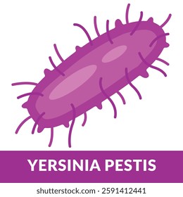 yersinia pestis bacteria Design vector illustration