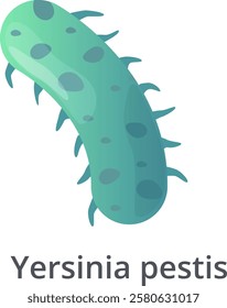 Yersinia pestis bacteria, a gram negative, rod shaped coccobacillus, a facultative anaerobic organism that can infect humans and animals, is responsible for the infamous bubonic plague