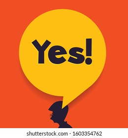 Yes. Banner, speech bubble with human head which accepts.