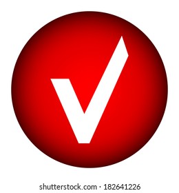 Yes button on white background.