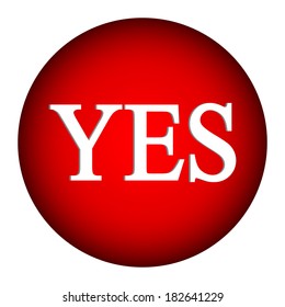 Yes button on white background.