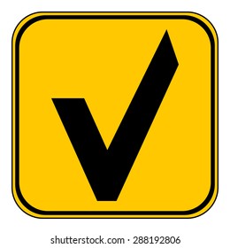 Yes button on white background. Vector illustration.