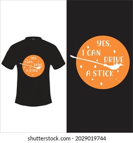 yes, i can drive a stick halloween t shirt, spooky night, nightmary, spooky season, typography t shirt design