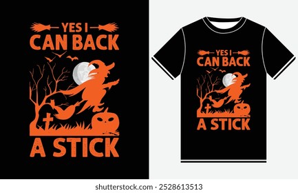 Yes I Can Drive A Stick Halloween t shirt design