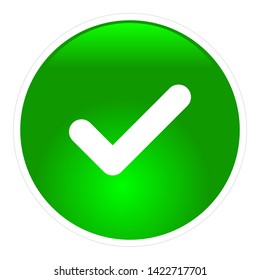 yes check button illustration vector download eps 