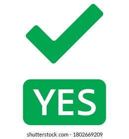 yes check mark icon design