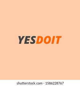 Yes Do It logo template for logo company