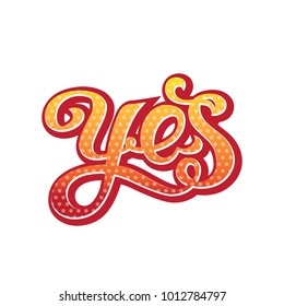 Yes hand drawn lettering.  
