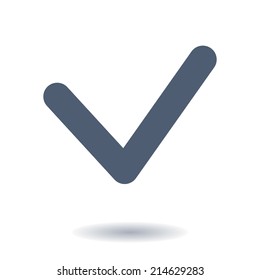  Yes icon, vector illustration. Flat design style
