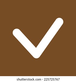  Yes icon, vector illustration. Flat design style