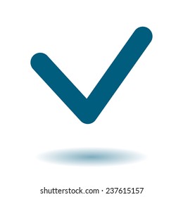  Yes icon, vector illustration. Flat design style