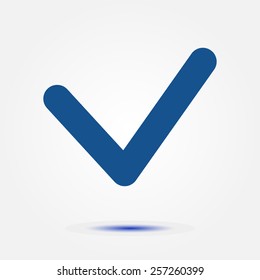  Yes icon, vector illustration. Flat design style