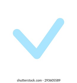  Yes icon, vector illustration. Flat design style