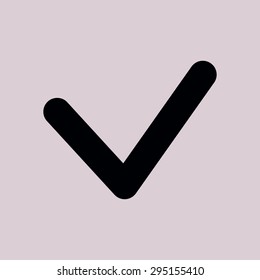  Yes icon, vector illustration. Flat design style